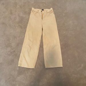 Urban Outfitter’s wide leg cream corduroy pants